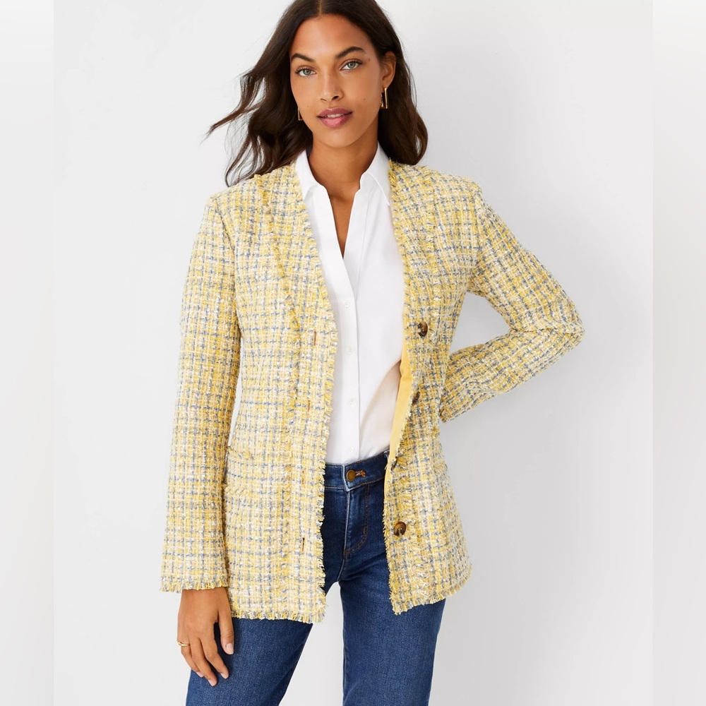 Ann Taylor, Women’s Tweed Cardigan Jacket, size 4